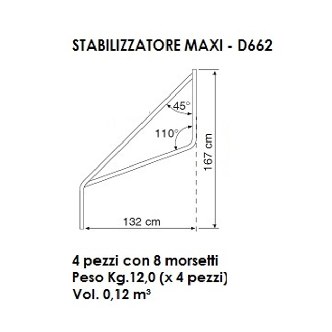 Vendita online Stabilizzatore maxi per trabattello DOGE 65